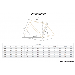 Colnago C68 GRAVEL GRX 825 Di2 2x