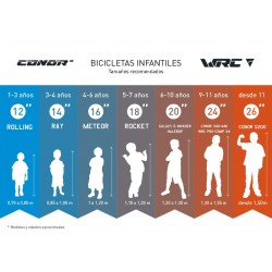 bicicleta Conor Rolling 12 rojo