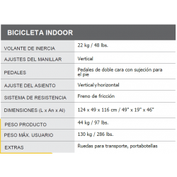 BICICLETA INDOOR HORIZON GR3