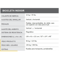 BICICLETA INDOOR HORIZON GR6