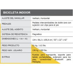 BICICLETA INDOOR HORIZON GR7